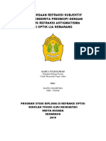 Pemeriksaan Refraksi Penderita Presbiopi dengan Astigmatisma