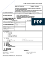 Detailed Lesson Plan in Mathematics