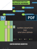 Kelompok 4 Matriks Idempoten Dan Teras (Trace) Matriks