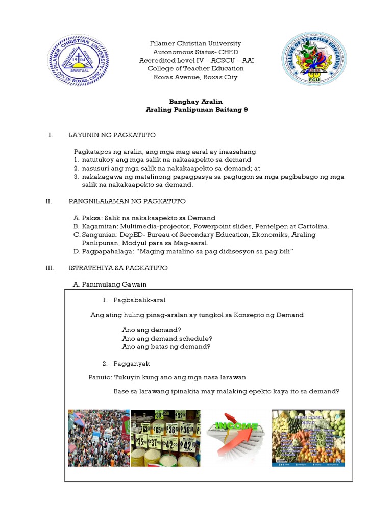 Behavioralobjectivesinfilipino 140220155958 Phpapp02 | PDF