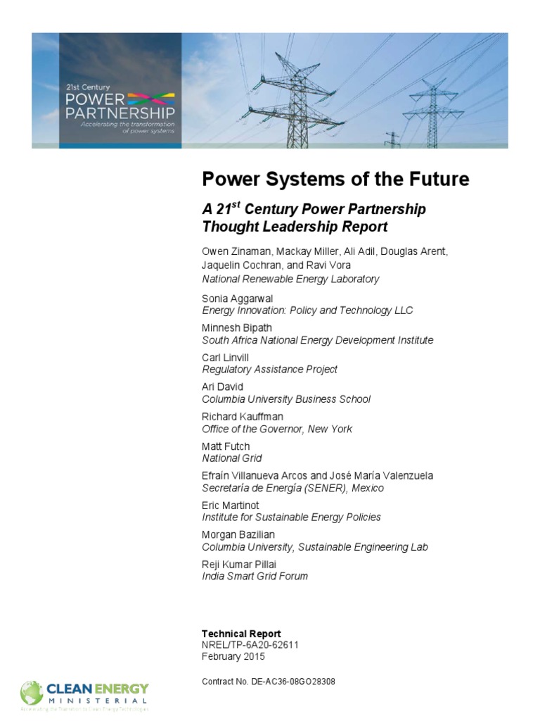 Power Systems Of The Future Pdf Distributed Generation Greenhouse Gas