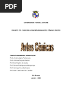 Projeto pedagógico - público - do Curso de Licenciatura em Artes Cênicas