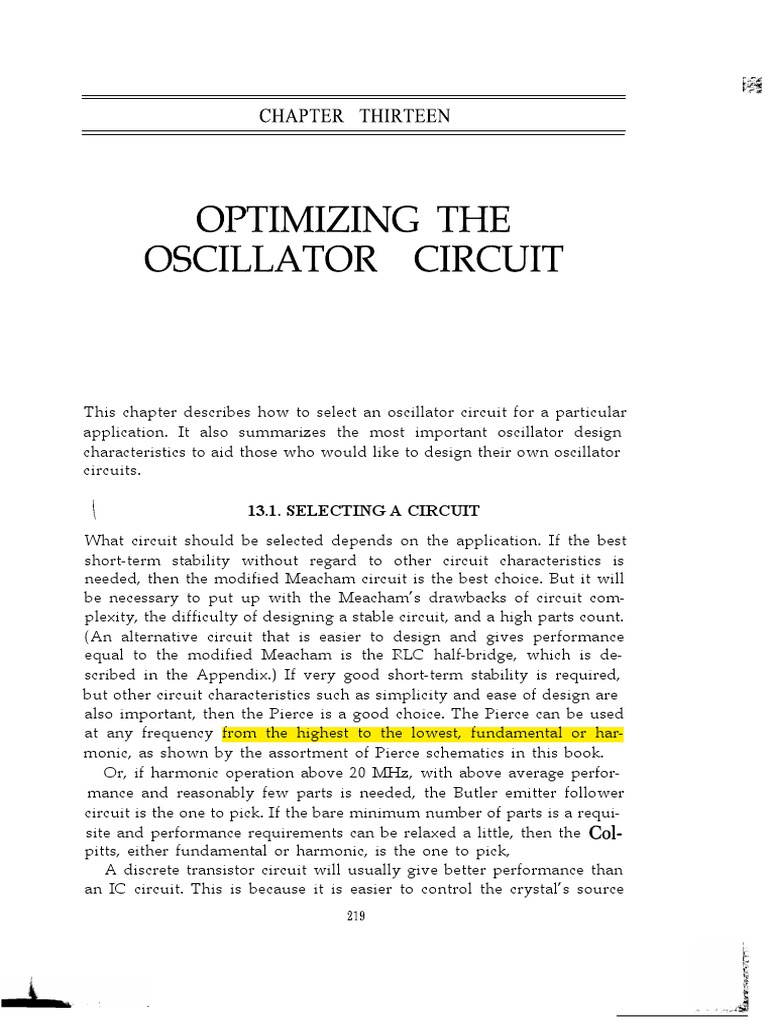 Crystal Oscillator Circuits Krieger Matthys Design PDF Electronic