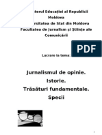 Jurnalismul de Opinie