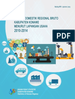 Produk Domestik Regional Bruto Menurut Lapangan Usaha Kabupaten Konawe 2010-2014 Tahun Dasar 2010 PDF