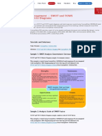 ConceptDraw Samples - Management - SWOT and TOWS Matrices