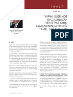 Yeni Fiyat Farki Yasar Gok PDF