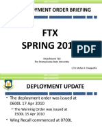 Deployment Order Briefing: FTX SPRING 2010