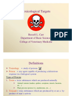 Toxicological Targets: Russell L. Carr Department of Basic Sciences College of Veterinary Medicine