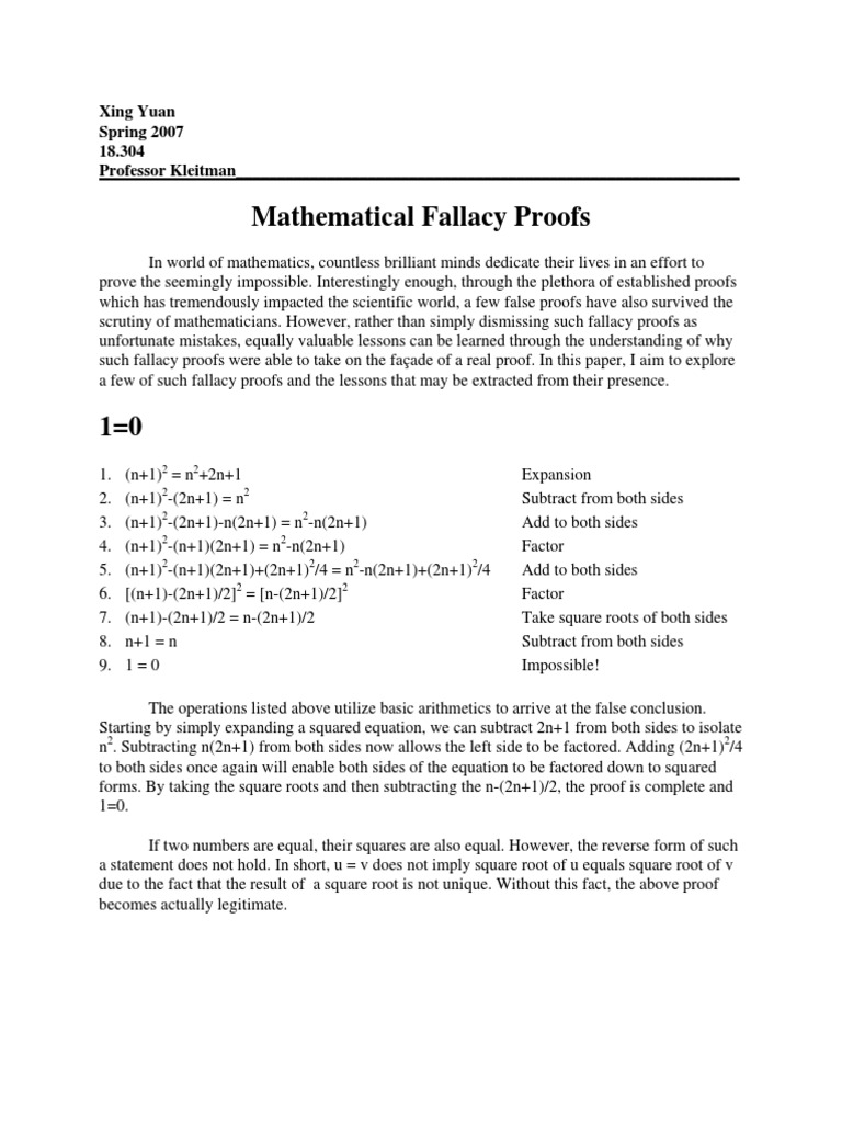 Fallacy Yuan | PDF | Rectangle | Triangle