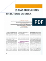 Lesiones Mas Frecuentes en El Tenis de Mesa Revista Prevenir MGD