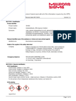 Safety Data Sheet: According To The Global Harmonized System (And With All of The Information Required by The HPR)