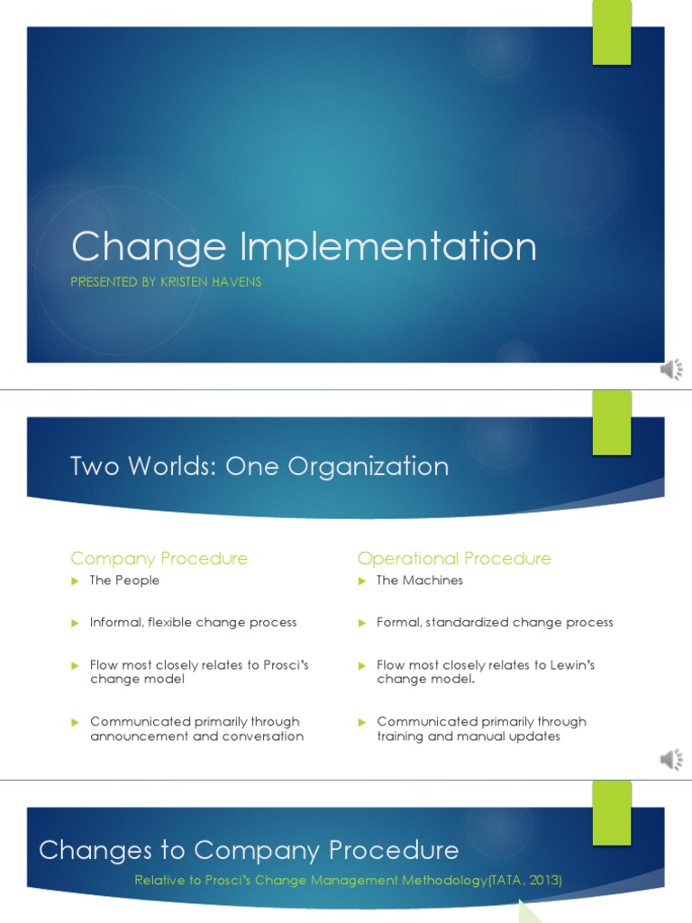 Change Implementation Strategies Explained | PDF