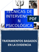Técnicas Intervención Psicología