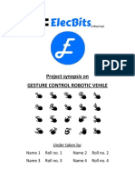 Elecbits - Gesture Control Robotic Vehile - Synopsis
