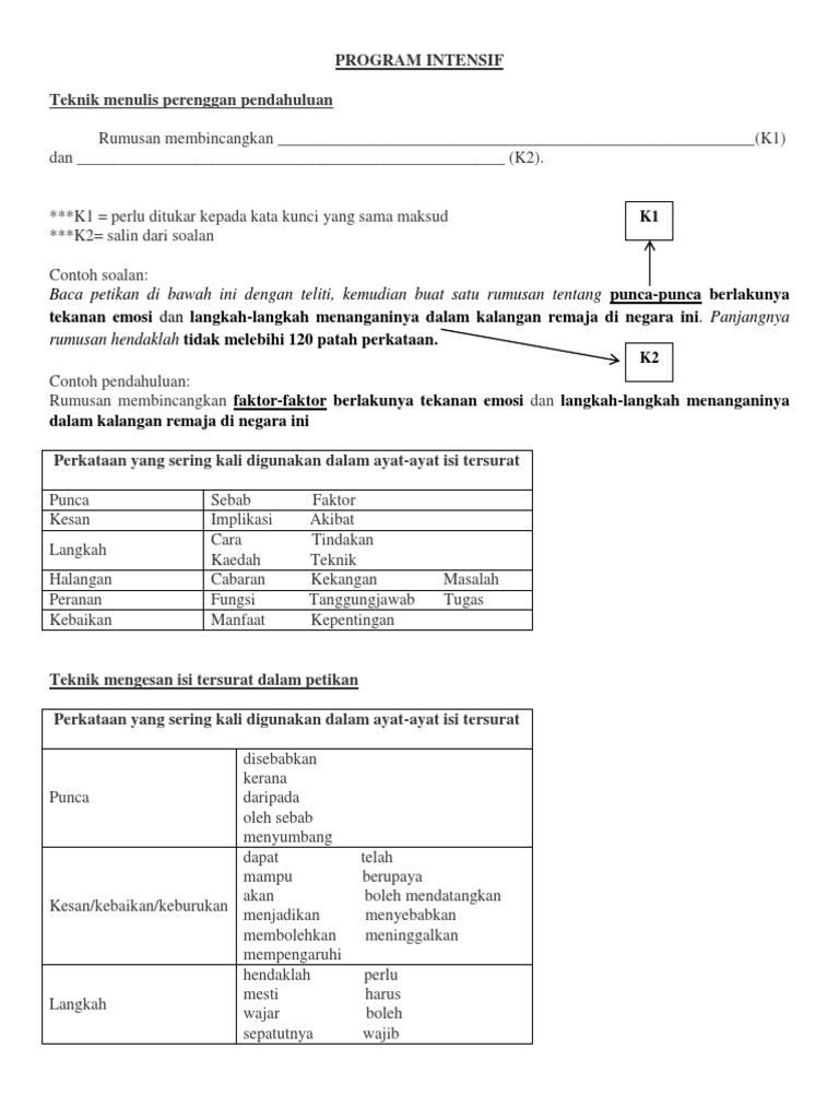 Teknik Mengesan Isi Tersurat Dalam Petikan