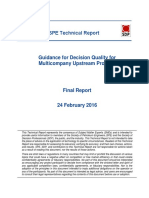 SPE Technical Report Guidance For Decision Quality For Multicompany Upstream PDF