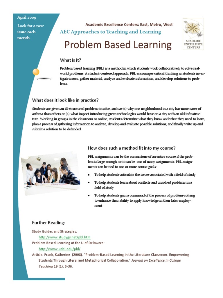 Problem-Based Learning Strategies Guide | PDF | Applied Psychology | Change