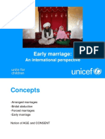 Early Marriage:: An International Perspective
