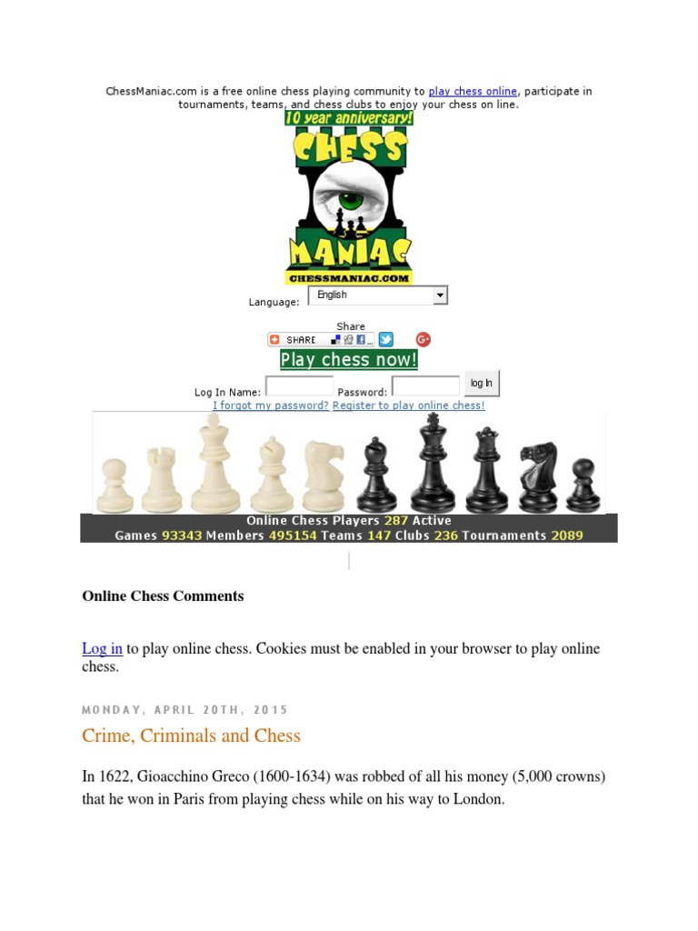 chess online chess for beginners on Chess Maniac Chess Theft