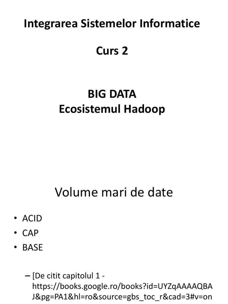 Curs 2 Big Data | PDF