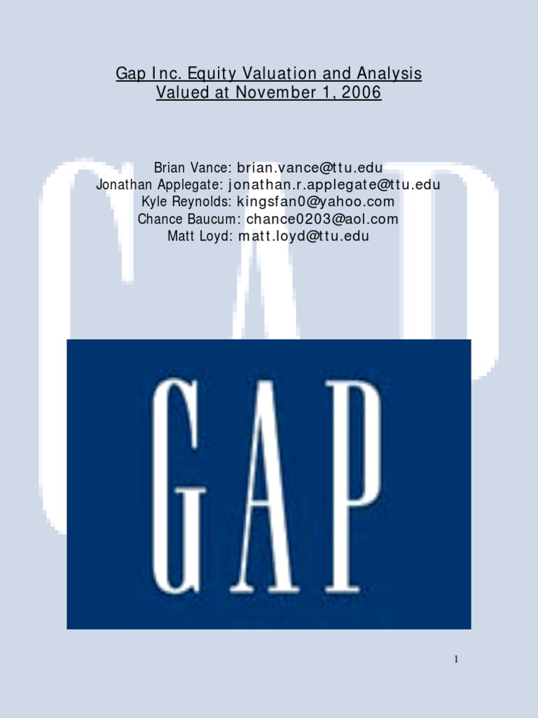 Gap Inc (GPS) 목표주가 분석 — 증권사 컨센서스 & 적정 가치 평가 2026