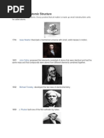 A Timeline On Atomic Structure