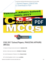 Css 2005-2017 _ Solved Papers _ Pakistan Affairs (Mcqs) _ Download in PDF _ Gcaol Css_pms