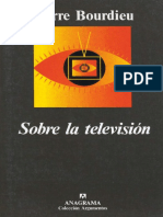 Bourdieu - Sobre La Television PDF