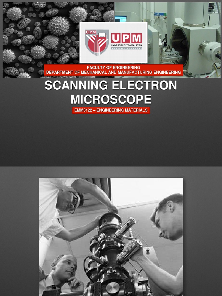 SEM Principles and EDX Analysis | PDF | Energy Dispersive X Ray ...