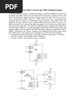 First-In First-Out (FIFO) Control Logic VHDL Modeling Example