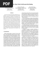 An Adaptive Object Model with Dynamic Role Binding