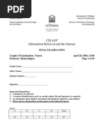 CSI 4107 - Winter 2006 - Final