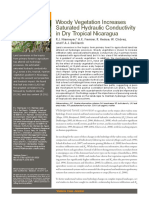 Woody Vegetation Increases Saturated Hydraulic Conductivity in Dry Tropical Nicaragua