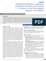 MUSHTAQ Relationship Loneliness Psychiatric Disorder 2014 PDF