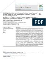 Simulating The Effects of Different Potassium and Water Supply Regimes On Soil Water Content and Water Table Depth Over A Rotation of Tropical