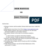 Joint Venture User Manual