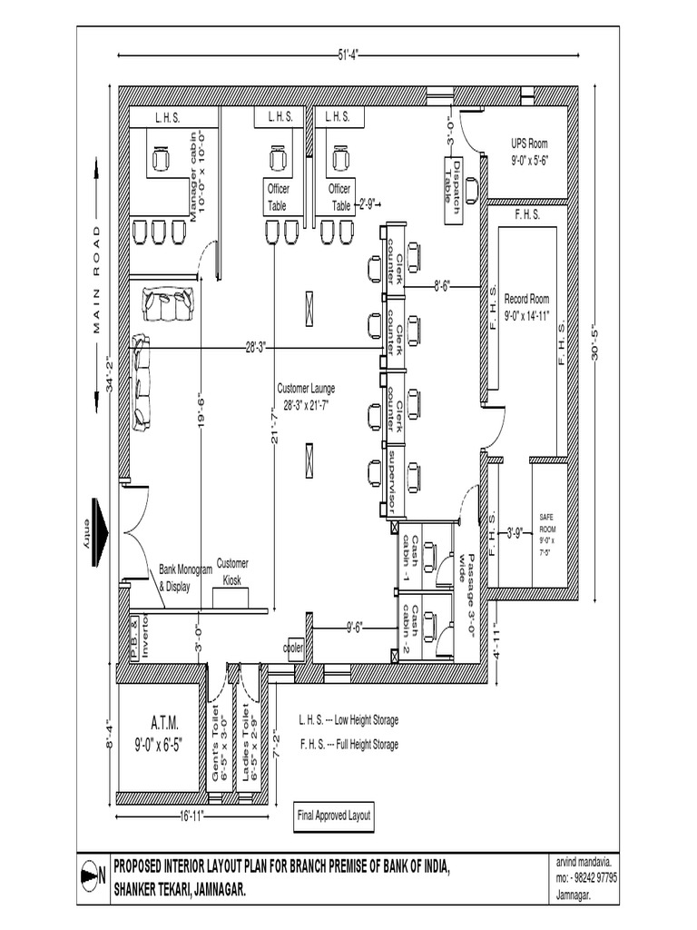 Bank Layout Floor Plan