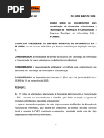 Portaria 52 Iplan Rio - Solicitação de Serviços de Informática