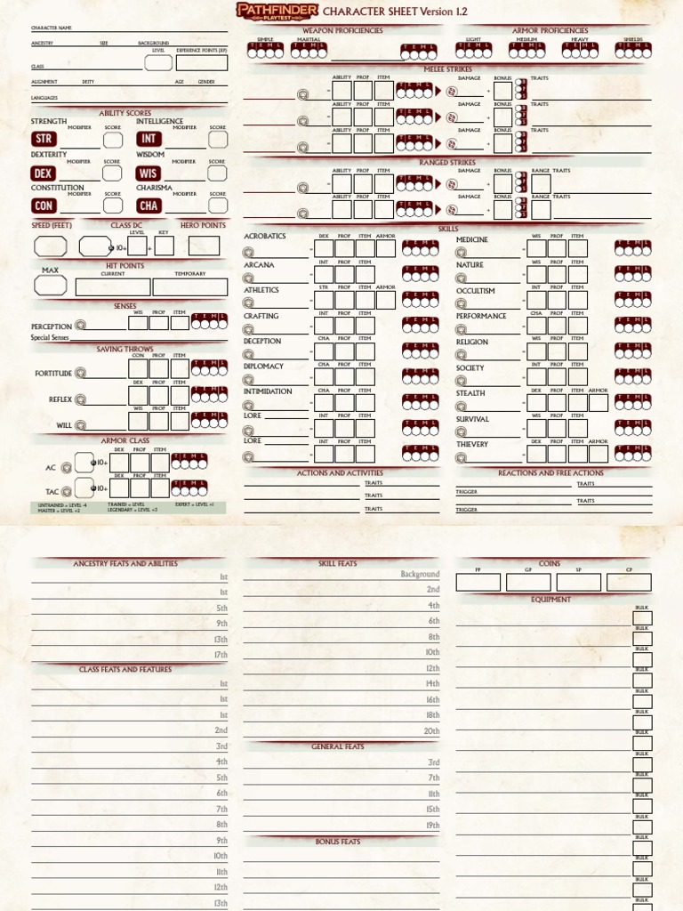 STR DEX CON INT WIS CHA: Weapon Proficiencies Armor Proficiencies | PDF ...
