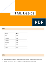 HTML Basics - Speaker Notes