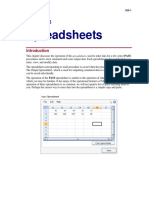 Spreadsheets Introduction