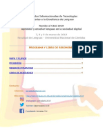 Jornadas TIC 2019 - FL UNC - Programa y Libro de Resúmenes PDF