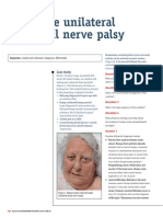 Acute Unilateral Facial Nerve Palsy: Case Study