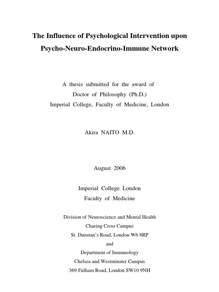 imperial college master thesis