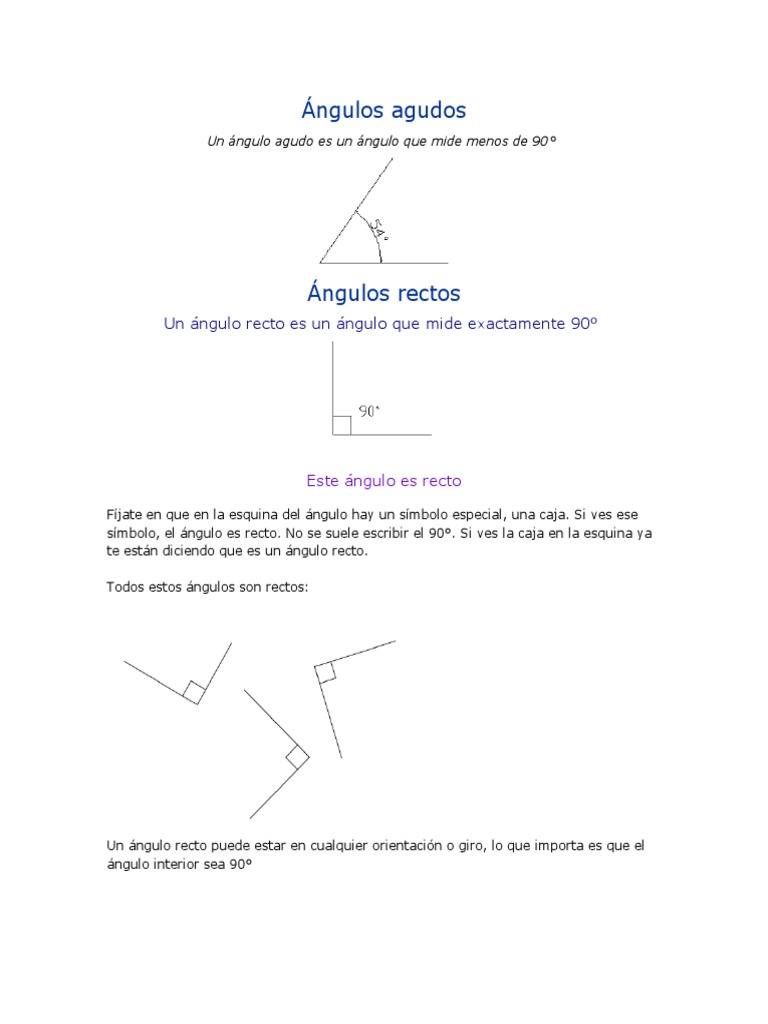 Tipos de ángulos y líneas en geometría | PDF | Geometría | Enseñanza de ...