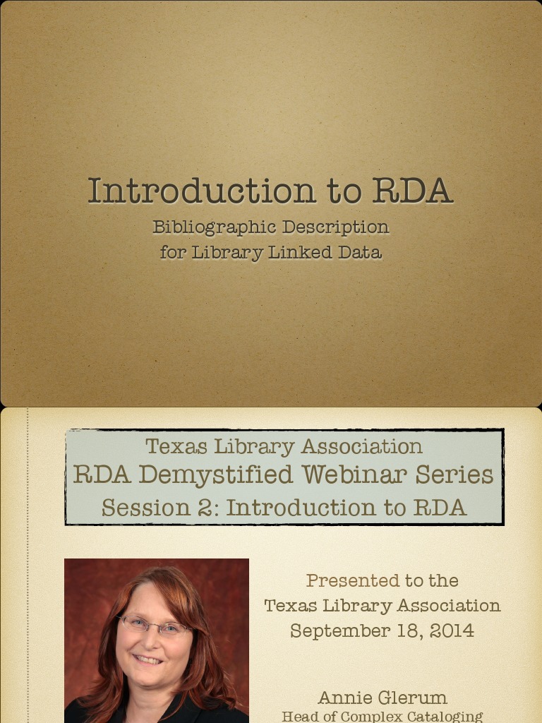 RDA Manual | PDF | Cataloging | Library Cataloging And Classification