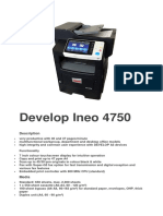 Develop Ineo 4750: Description
