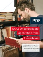 Ucas Undergraduate Application Form A Printed Guide v2