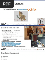 7419 Paresh Motiwala DB Forensics For SQL Rally